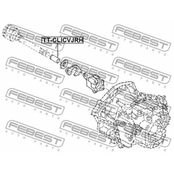 Втулка внутр шруса RENAULT LOGAN 2005-2013 <b>FEBEST TT-CLICVJRH</b>-1