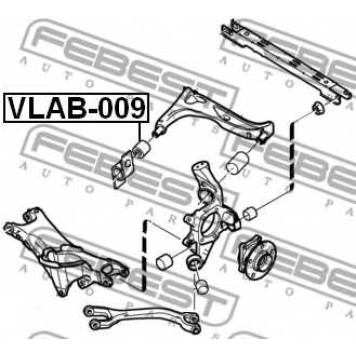 Подвеска рычага независимой подвески колеса FEBEST VLAB-009