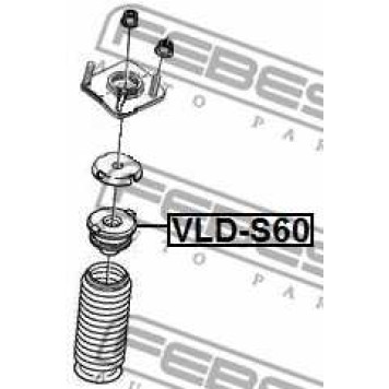 Амортизатор передний <b>FEBEST VLD-S60</b>-1