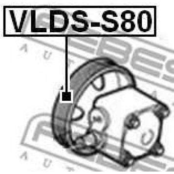 Ременный шкив, насос гидроусилителя FEBEST VLDS-S80-1