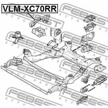 Подвеска двигателя FEBEST VLM-XC70RR