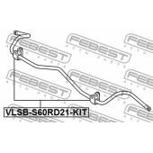 Втулка стабилизатора задняя (компл-2шт) VOLVO S60/S80 <b>FEBEST VLSB-S60RD21-KIT</b>
