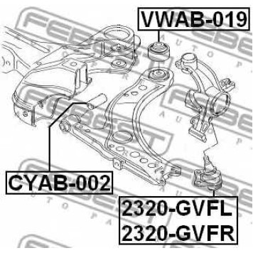 Подвеска рычага независимой подвески колеса FEBEST VWAB-019