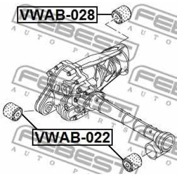 Опора, дифференциал FEBEST VWAB-028