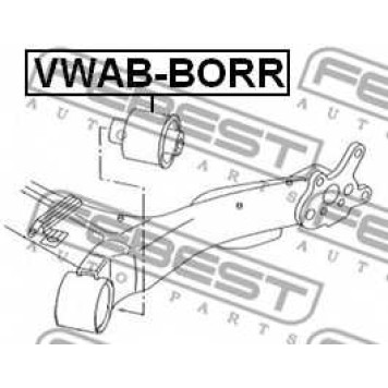 Втулка балки моста FEBEST VWAB-BORR