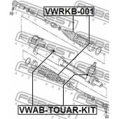 Подвеска рулевого управления FEBEST VWAB-TOUAR-KIT
