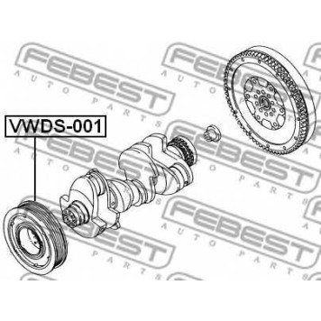 Ременный шкив коленвала FEBEST VWDS-001
