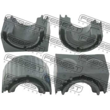 Втулка стабилизатора передняя комплект-4 половинки SKODA OCTAVIA II 2004-2012 <b>FEBEST VWSB-5K1F-KIT</b>