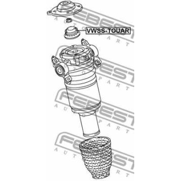 Подвеска амортизатора FEBEST VWSS-TOUAR-1