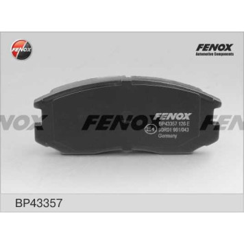Колодки передние Mitsubishi Lancer, Colt 1.3-1.8, 89-00 <b>FENOX BP43357</b>-1