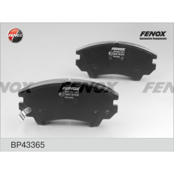 Колодки передние Opel Insignia 1.6-2.0, 08-, 17' <b>FENOX BP43365</b>
