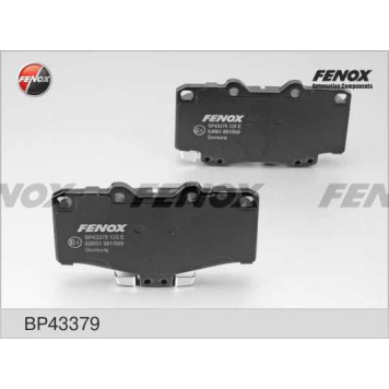 Колодки передние Toyota Land Cruiser 4.0-4.2TD 90-, 4Runner 2.4-3.0TD, 87-96 <b>FENOX BP43379</b>-1