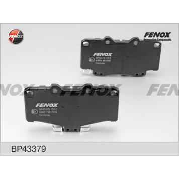 Колодки передние Toyota Land Cruiser 4.0-4.2TD 90-, 4Runner 2.4-3.0TD, 87-96 <b>FENOX BP43379</b>