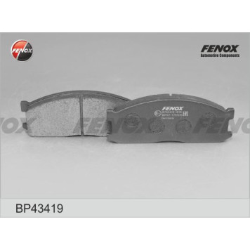 Колодки передние Mazda E2000, 2200 &4WD 2.0-2.2D 84-97 <b>FENOX BP43419</b>