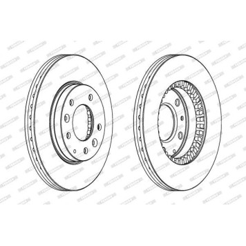Диск тормозной <b>FERODO DDF1278C</b>