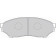 Колодки тормозные дисковые передний для MITSUBISHI PAJERO MINI(H5#A), PAJERO PININ(H6#W,H7#W), PAJERO(K90) <b>FERODO FDB1596 / 23487</b>