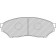 Колодки тормозные дисковые передний для MITSUBISHI PAJERO MINI(H5#A), PAJERO PININ(H6#W,H7#W), PAJERO(K90) <b>FERODO FDB1596 / 23487</b>