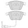 Колодки тормозные дисковые передний для AUDI A3(8P1,8PA), TT(8J3,8J9) / VW GOLF(517,5K1), SCIROCCO(137,138) <b>FERODO FDB4223 / 23801</b>