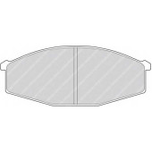 Комплект тормозных колодок, дисковый тормоз <b>FERODO FDB643</b>