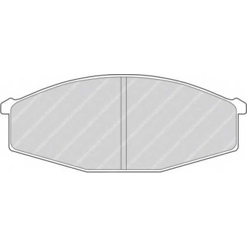 Комплект тормозных колодок, дисковый тормоз <b>FERODO FDB643</b>