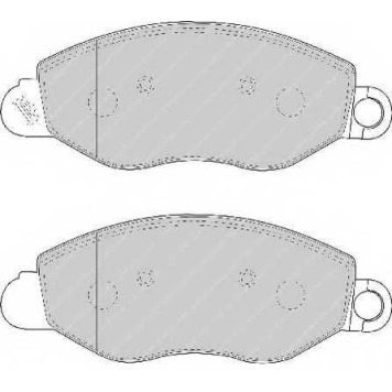 Колодки тормозные <b>FERODO FVR1461</b>