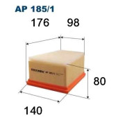 Фильтр воздушный Lada Largus 1.6i 16V, Renault Logan/Sandero FILTRON AP185/1 (8200431051)