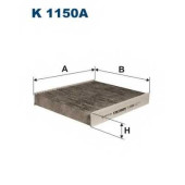 Фильтр салонный FILTRON K1150A