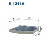 Фильтр салонный FILTRON K1211A