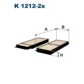 Фильтр салонный FILTRON K1212-2x
