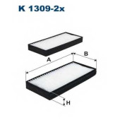 Фильтр салонный FILTRON K1309-2x