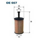 FILTRON OE 667 - фильтр масляный