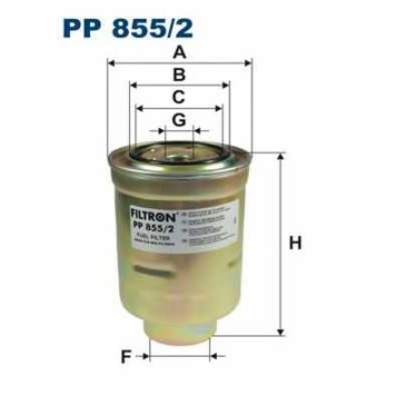 Фильтр топливный FILTRON PP855/2 (LAND CRUISER PRADO J9, ОЕМ 2339064480)