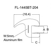 Молдинг лобового стекла CHEVROLET TRAILBLAZER 01-10 <b>FLEXLINE FL-1445BT</b>