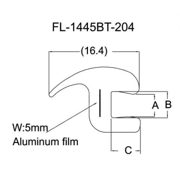 Молдинг лобового стекла CHEVROLET TRAILBLAZER 01-10 <b>FLEXLINE FL-1445BT</b>