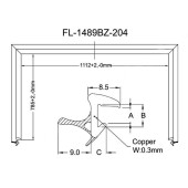 Молдинг лобового стекла TOYOTA COROLLA MATRIX / VOLTZ / PONTIAC VIBE 02-08 <b>FLEXLINE FL-1489BZ</b>