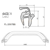 Молдинг лобового стекла AUDI A6 / S6 4 / 5D 97-04 <b>FLEXLINE FL-2097BB</b>
