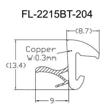 Молдинг лобового стекла TOYOTA SEQUOIA 00-07 / TUNDRA PICKUP 04-06 <b>FLEXLINE FL-2215BT</b>