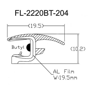 Молдинг лобового стекла VOLVO S60 / V70 / XC70 00-09 <b>FLEXLINE FL-2220BT</b>