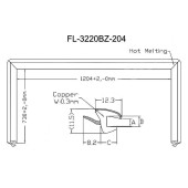 Молдинг лобового стекла HYUNDAI TUCSON / IX35 10-15 <b>FLEXLINE FL-3220BZ</b>