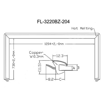 Молдинг лобового стекла HYUNDAI TUCSON / IX35 10-15 <b>FLEXLINE FL-3220BZ</b>
