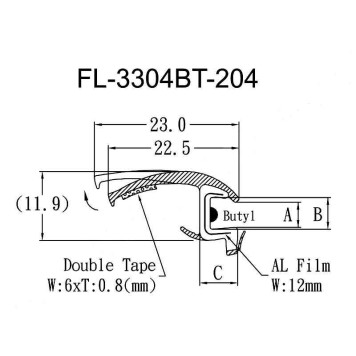Молдинг лобового стекла BMW X3 F25 10-17 <b>FLEXLINE FL-3304BT</b>