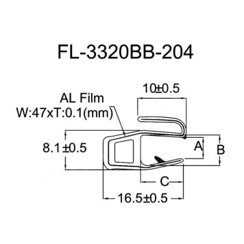 Молдинг лобового стекла VOLVO S60 10- <b>FLEXLINE FL-3320BB</b>