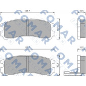 Комплект тормозных колодок, дисковый тормоз <b>FOMAR FO 479481</b>