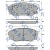 Комплект тормозных колодок, дисковый тормоз <b>FOMAR FO 903381</b>