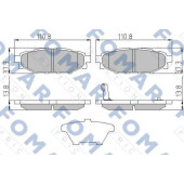 Комплект тормозных колодок, дисковый тормоз <b>FOMAR FO 974081</b>