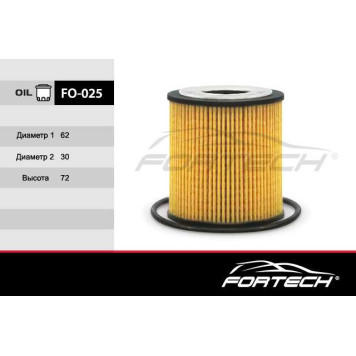 Фильтр масляный FORD: Galaxy II (06~), Mondeo III <b>FORTECH FO025</b>-1