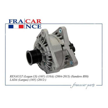 Генератор (110а K4M 1.6 16V) RENAULT Logan, Duster, Sandero, Megane, Scenic, Laguna/ LADA Largus <b>FRANCECAR FCR211181</b>-1