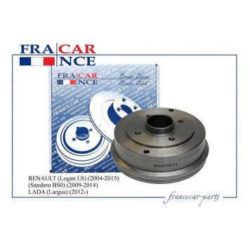 Барабан тормозной (180мм)(без абс) RENAULT (19, Super, Symbol, Thalia,Tondar, Clio, Logan, Twingo) <b>FRANCECAR FCR220528</b>-1