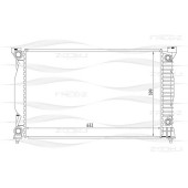 Радиатор AUDI A4/A6 00-> <b>FREEZ KK0105</b>