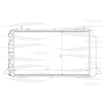 Радиатор AUDI 80 91-> <b>FREEZ KK0114</b>